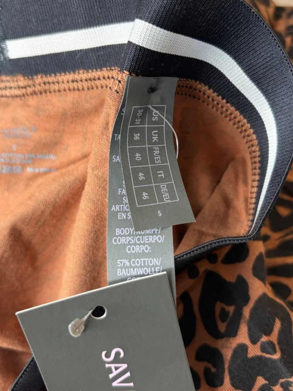 New Savage X Fenty Cotton Boxer Briefs Animal Print Size S